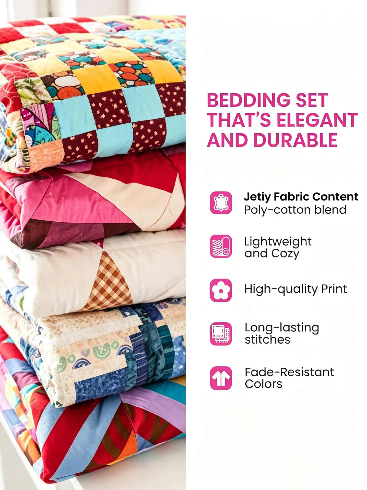 Golden Retriever Butterfly Garden 3‐Piece Quilted Bedding Set