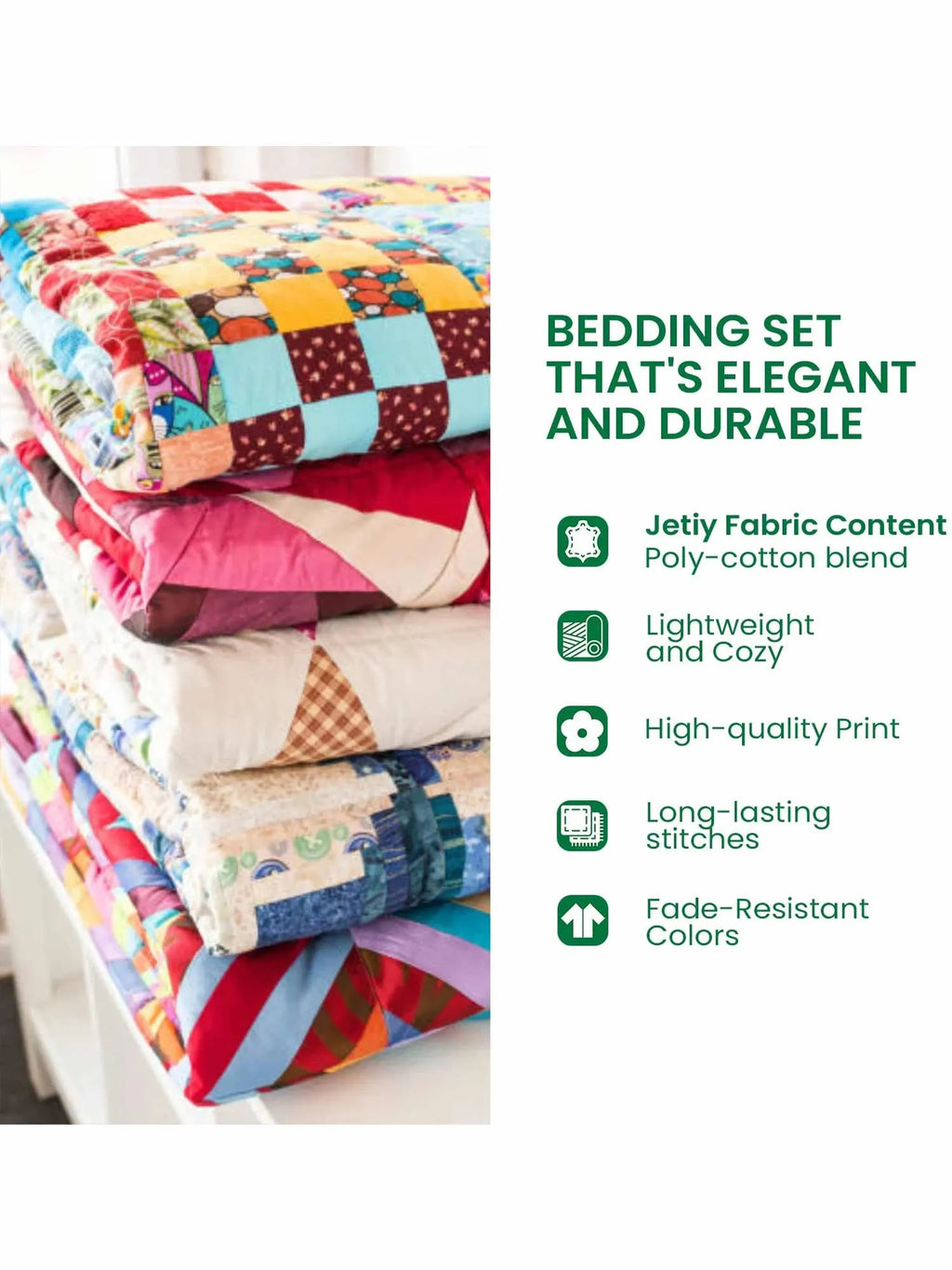 Halloween Trick Or Treat Quilt Bedding Set-Three-Piece Quilted Bedding Set